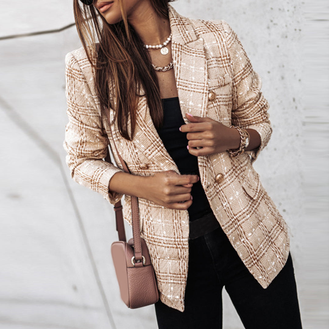 Clarrisan | Damen Formeller Knopf Daunen Blazer | Lässig