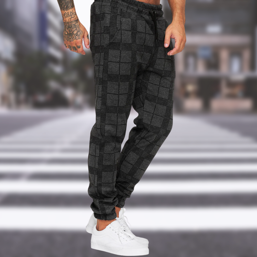 Felixon | Chino-Hose mit Karomuster