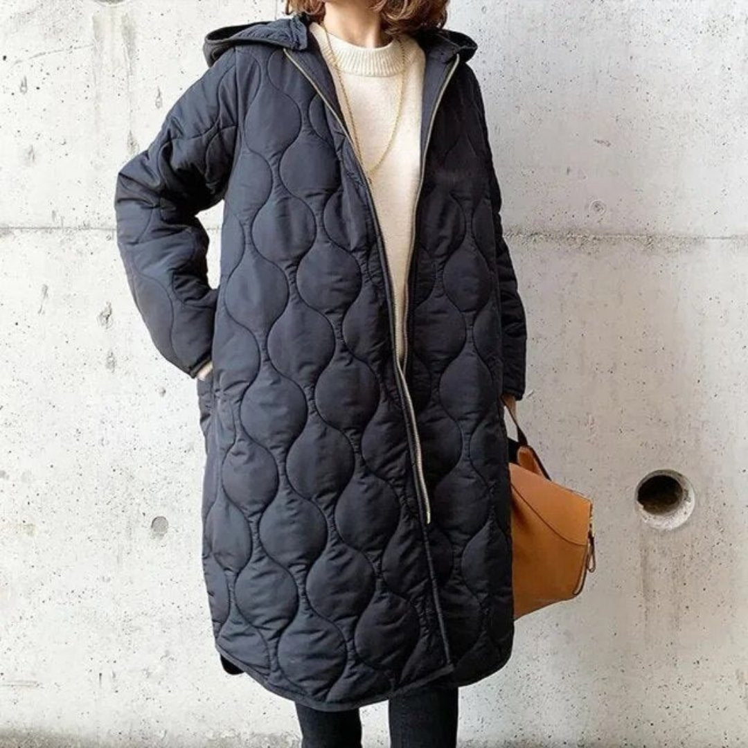 Rhean | Damen Lässige Gesteppt Kapuze Jacke | Warme