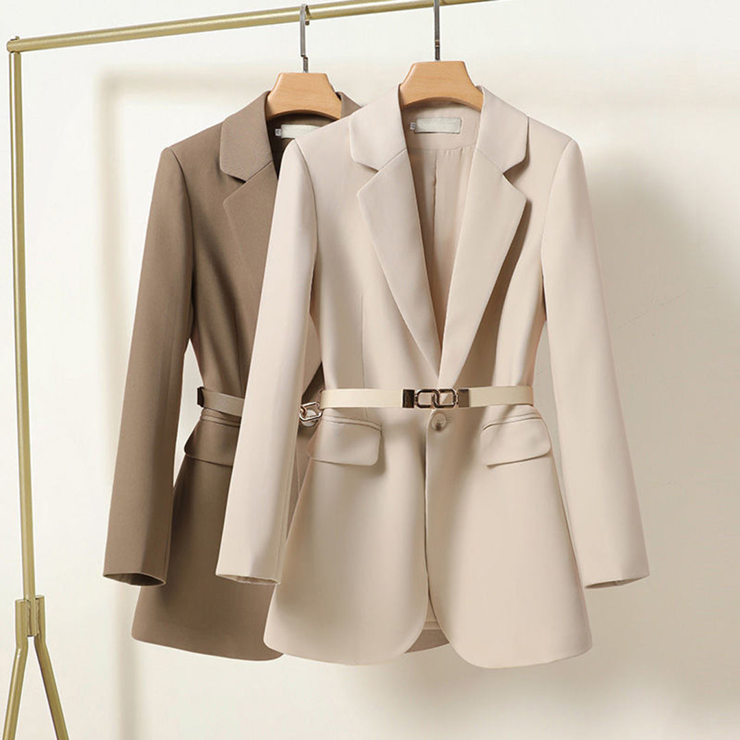 Eleganter langer Blazer mit Gürtel für Damen LISA