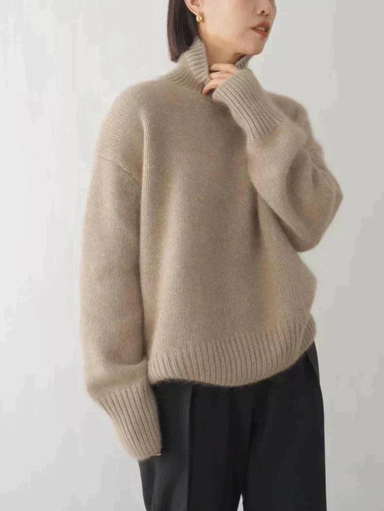 Savanna | Damen Klassischer Rollkragen Pullover | Warme