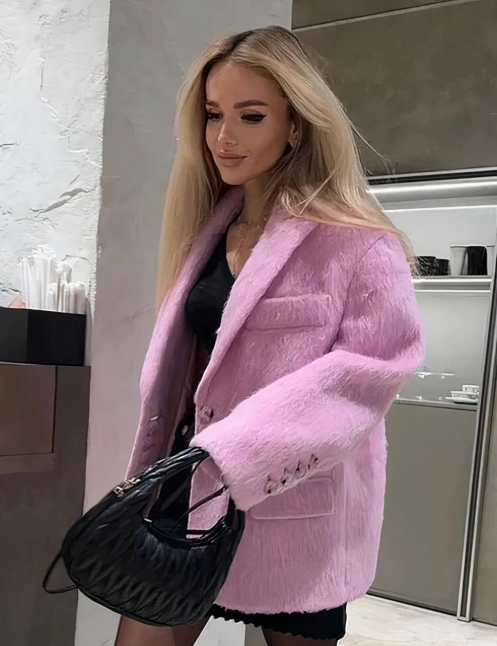 Elegante Plüschjacke - Nellie