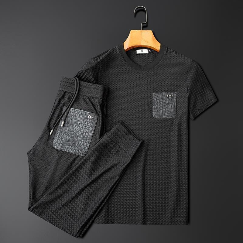 Borcel | Strukturiertes Hemd und Hose, zweiteiliges Set