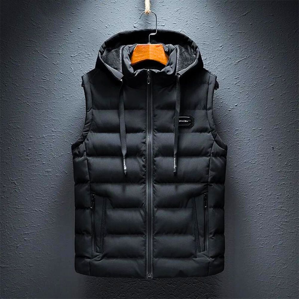 Kyree | Herren Puffer mit Kapuze Weste | Warme