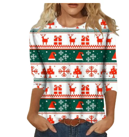 Frincess | Damen Weihnachts T-Shirt | Langarm