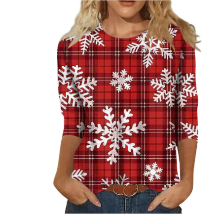Frincess | Damen Weihnachts T-Shirt | Langarm