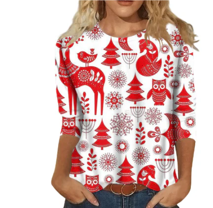 Frincess | Damen Weihnachts T-Shirt | Langarm