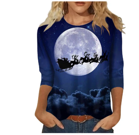 Frincess | Damen Weihnachts T-Shirt | Langarm