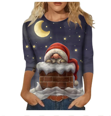 Frincess | Damen Weihnachts T-Shirt | Langarm