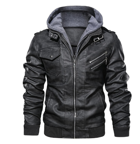 Nelo | Herren Motorrad Bomber Jacke | Lässig