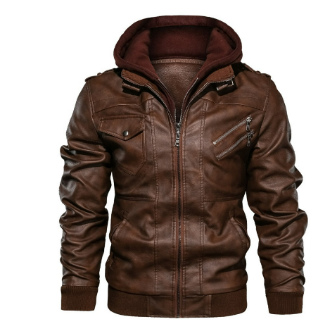 Nelo | Herren Motorrad Bomber Jacke | Lässig