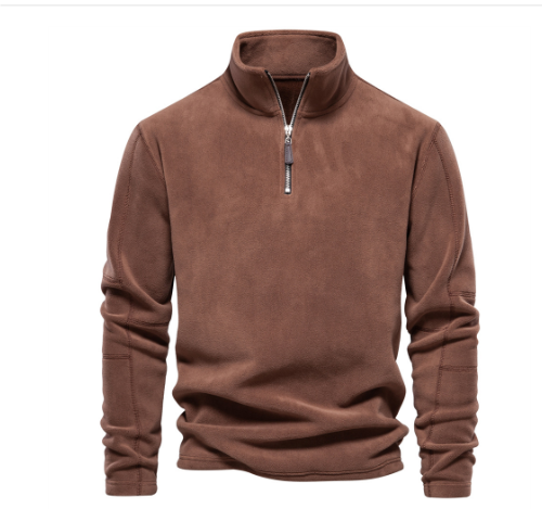 Quentin | Herren Warme Rollkragen Pullover | Reißverschluss