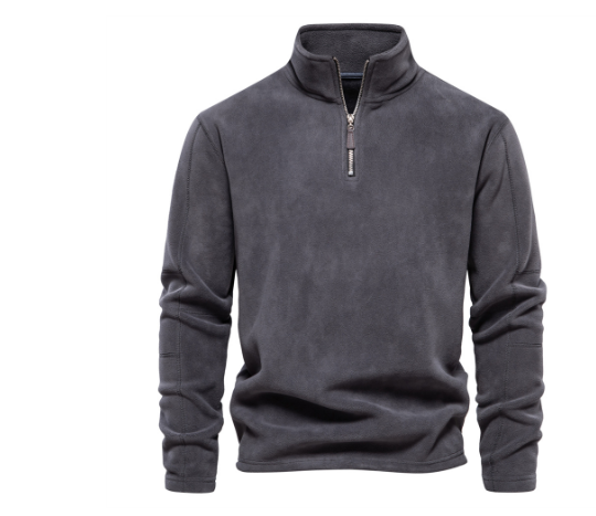 Quentin | Herren Warme Rollkragen Pullover | Reißverschluss