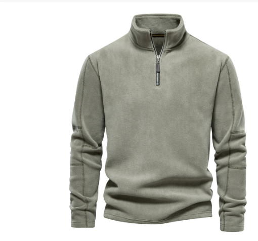 Quentin | Herren Warme Rollkragen Pullover | Reißverschluss