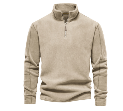 Quentin | Herren Warme Rollkragen Pullover | Reißverschluss