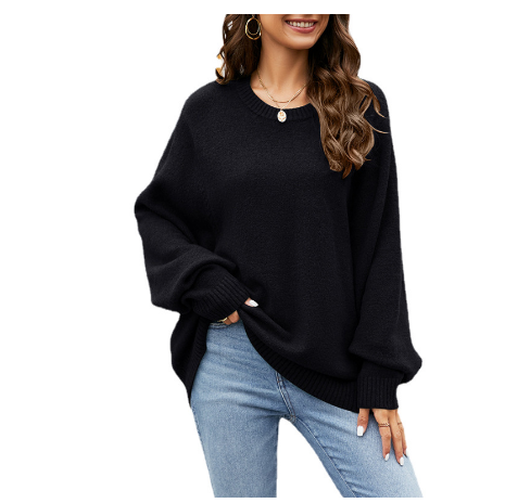 Andrey | Damen Warme Lässiger Weicher Strick Pullover | Übergröße