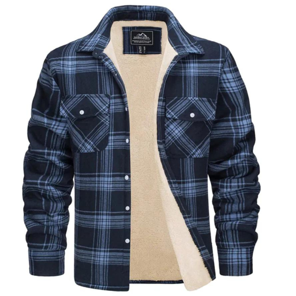 CheckFleece – Fleecegefütterte karierte Jacke