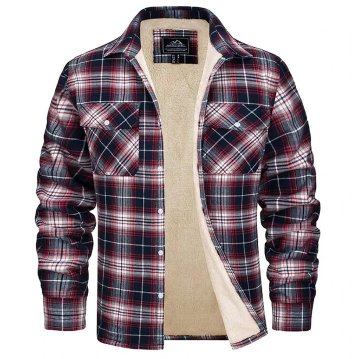 CheckFleece – Fleecegefütterte karierte Jacke