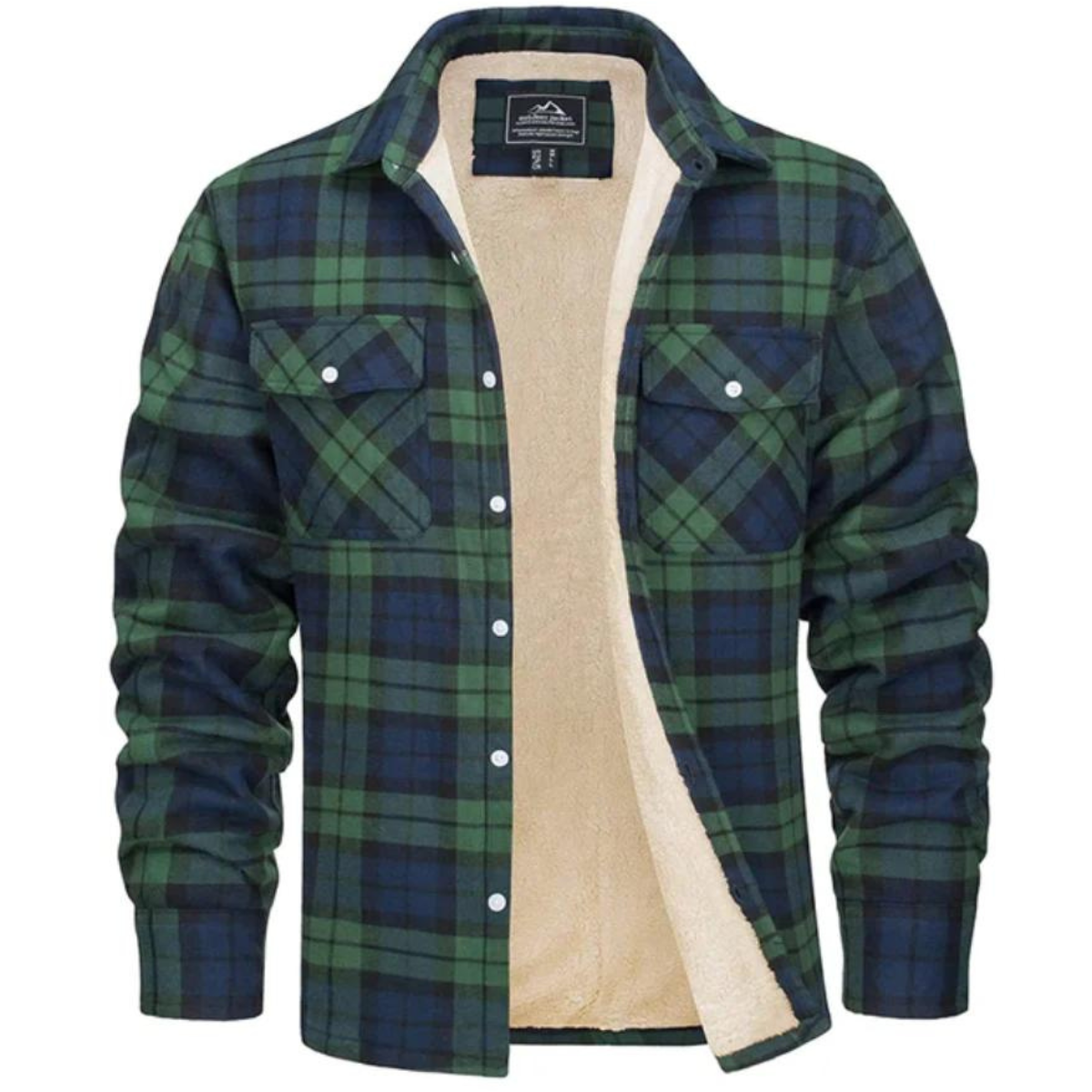 CheckFleece – Fleecegefütterte karierte Jacke