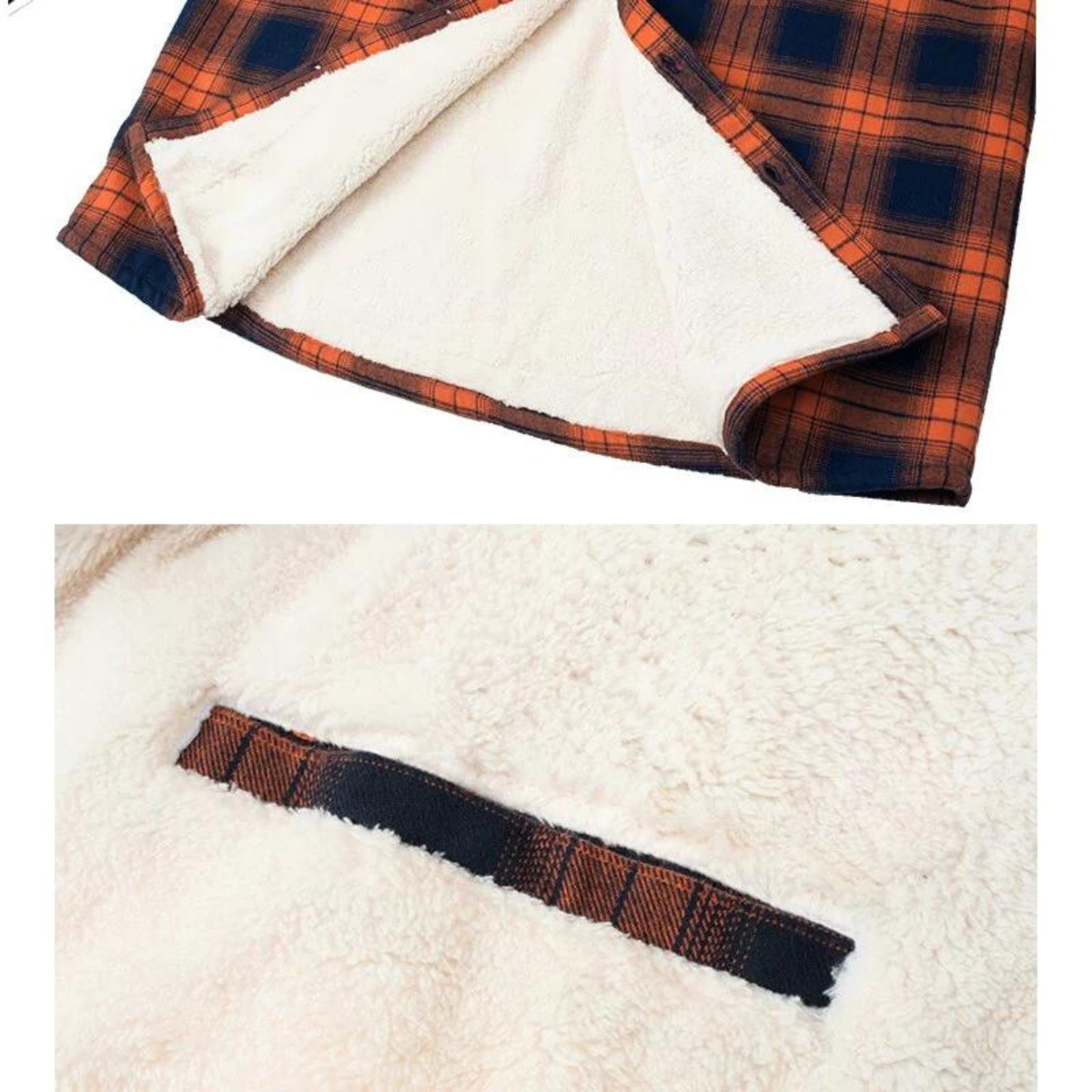 CheckFleece – Fleecegefütterte karierte Jacke