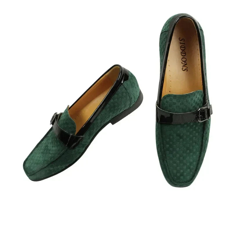 WildlederLoafers – Loafers aus Wildleder mit Metallschnalle