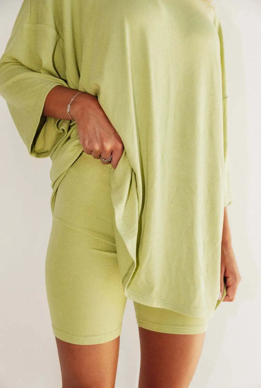 Ara - Damen Lounge Set mit Oversize T-Shirt und Biker Shorts