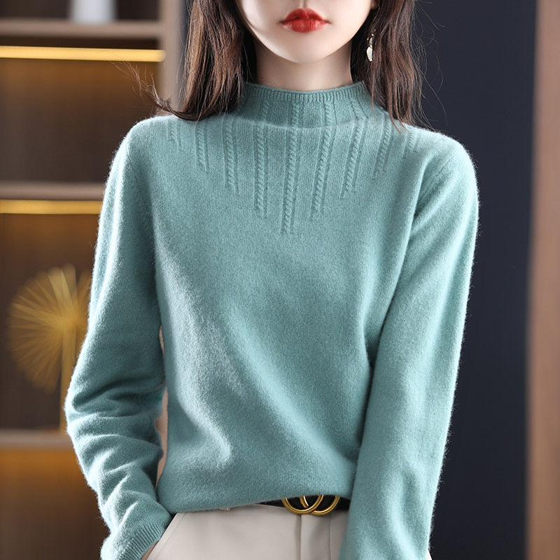 Krisha - Wollpullover mit langen Ärmeln
