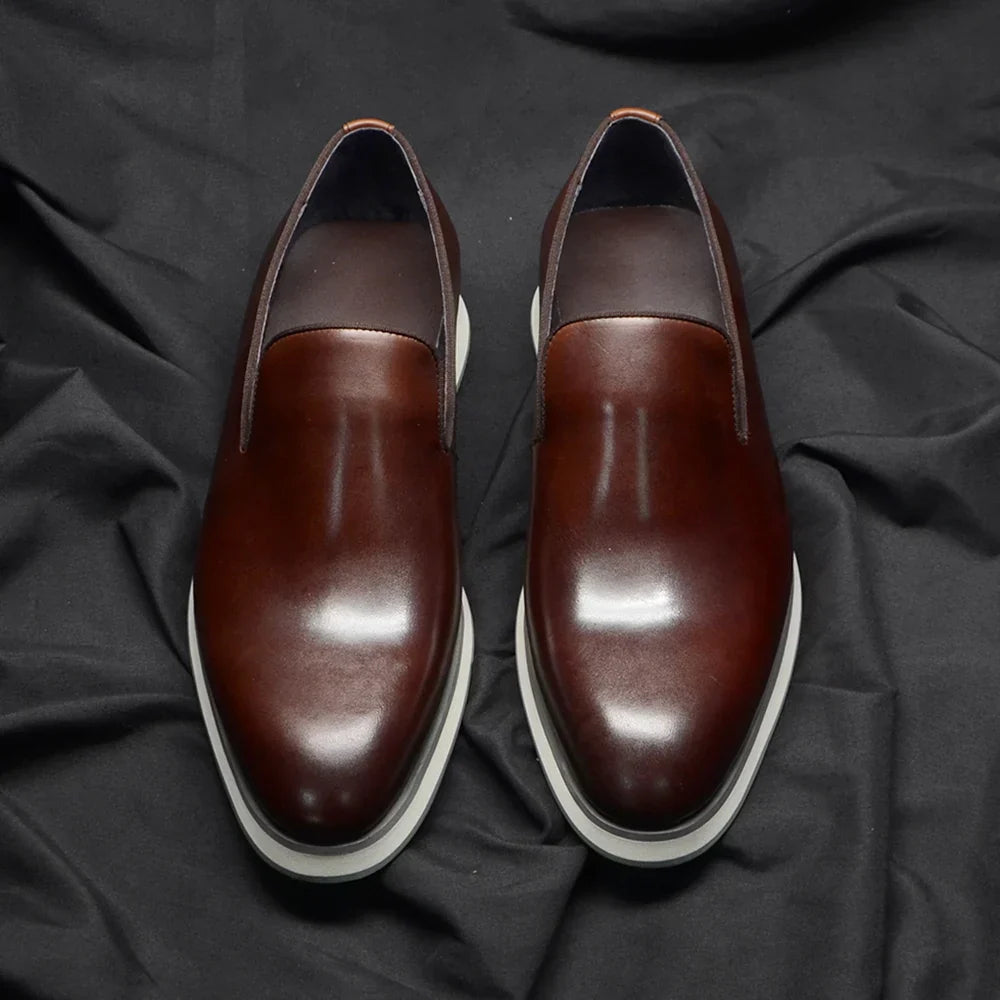 KlassischeEleganz – Klassische Herren Loafers aus Leder