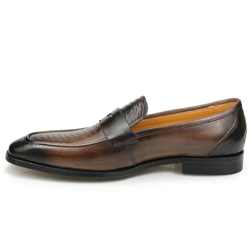 PrintLuxe – Exquisite Print Leder Loafers