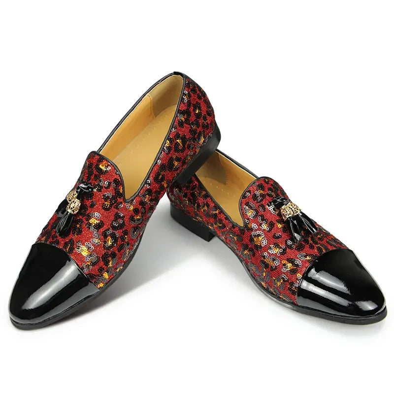RedLuxe – Rote Lackleder-Loafer