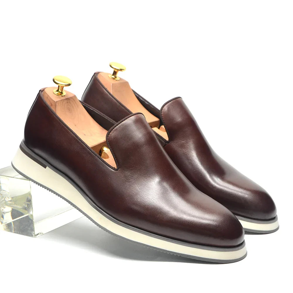 KlassischeEleganz – Klassische Herren Loafers aus Leder