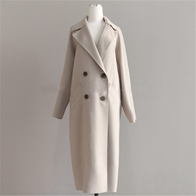 Mariska | Damen Eleganter Trench Mantel | Lang