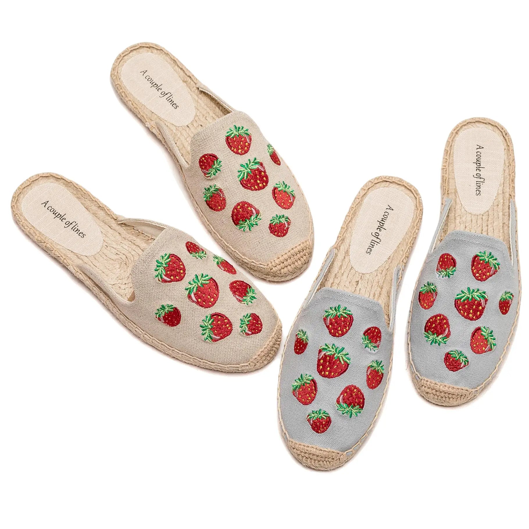 Espadrille-Pantoletten für Damen
