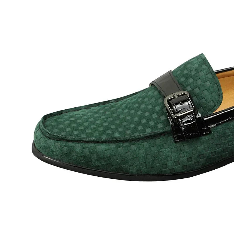 WildlederLoafers – Loafers aus Wildleder mit Metallschnalle