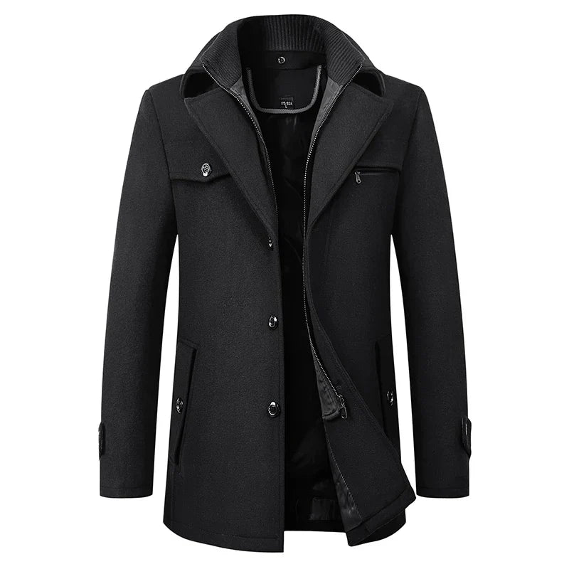 Erlesene Eleganz - Premium Trenchcoat für Herren