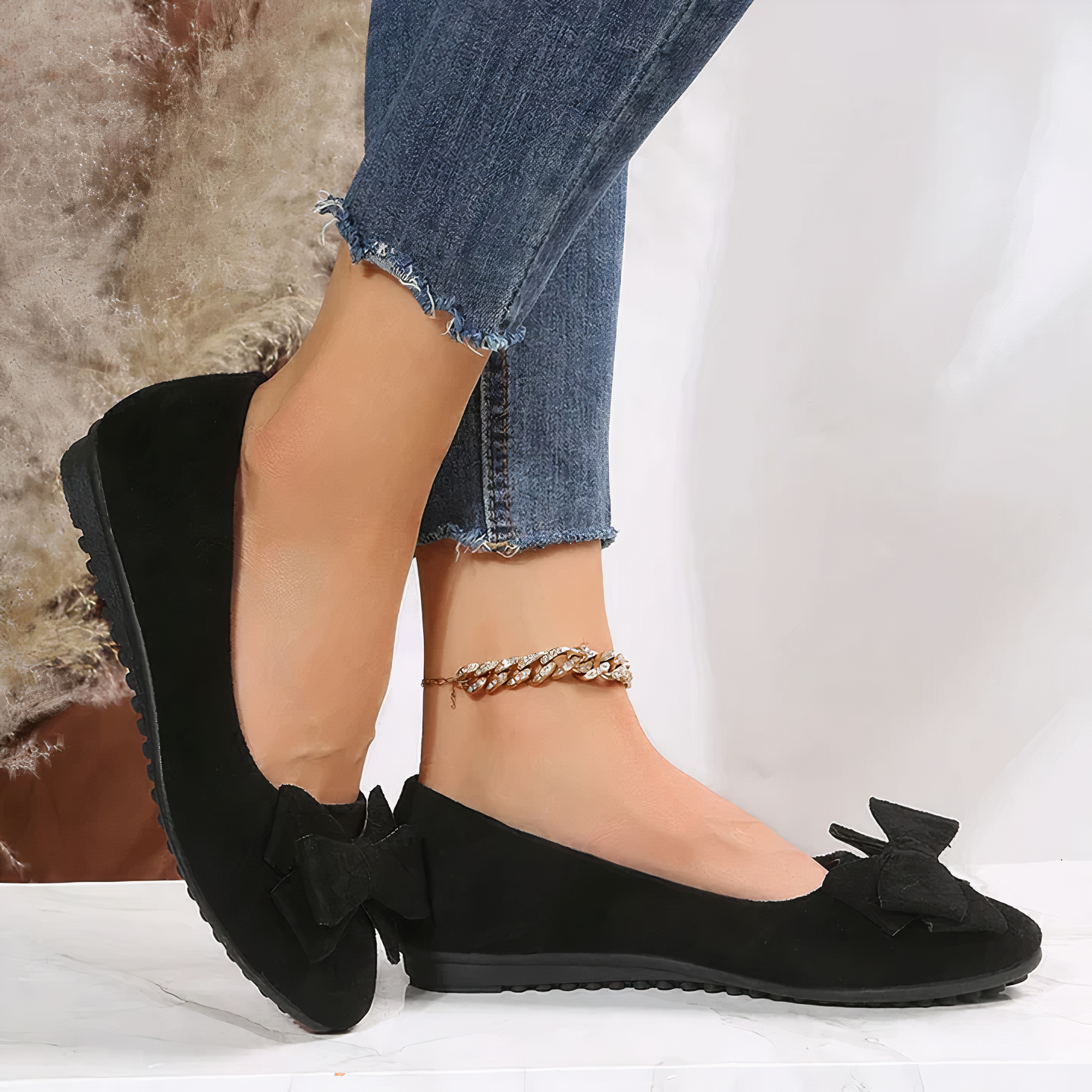 Flache Schuhe mit Schleife - Skyla