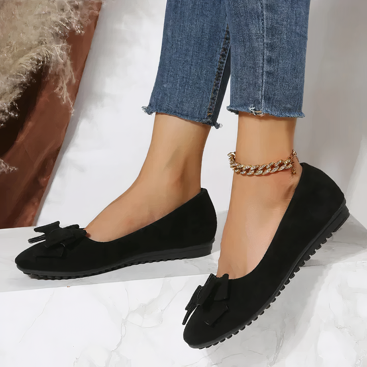 Flache Schuhe mit Schleife - Skyla