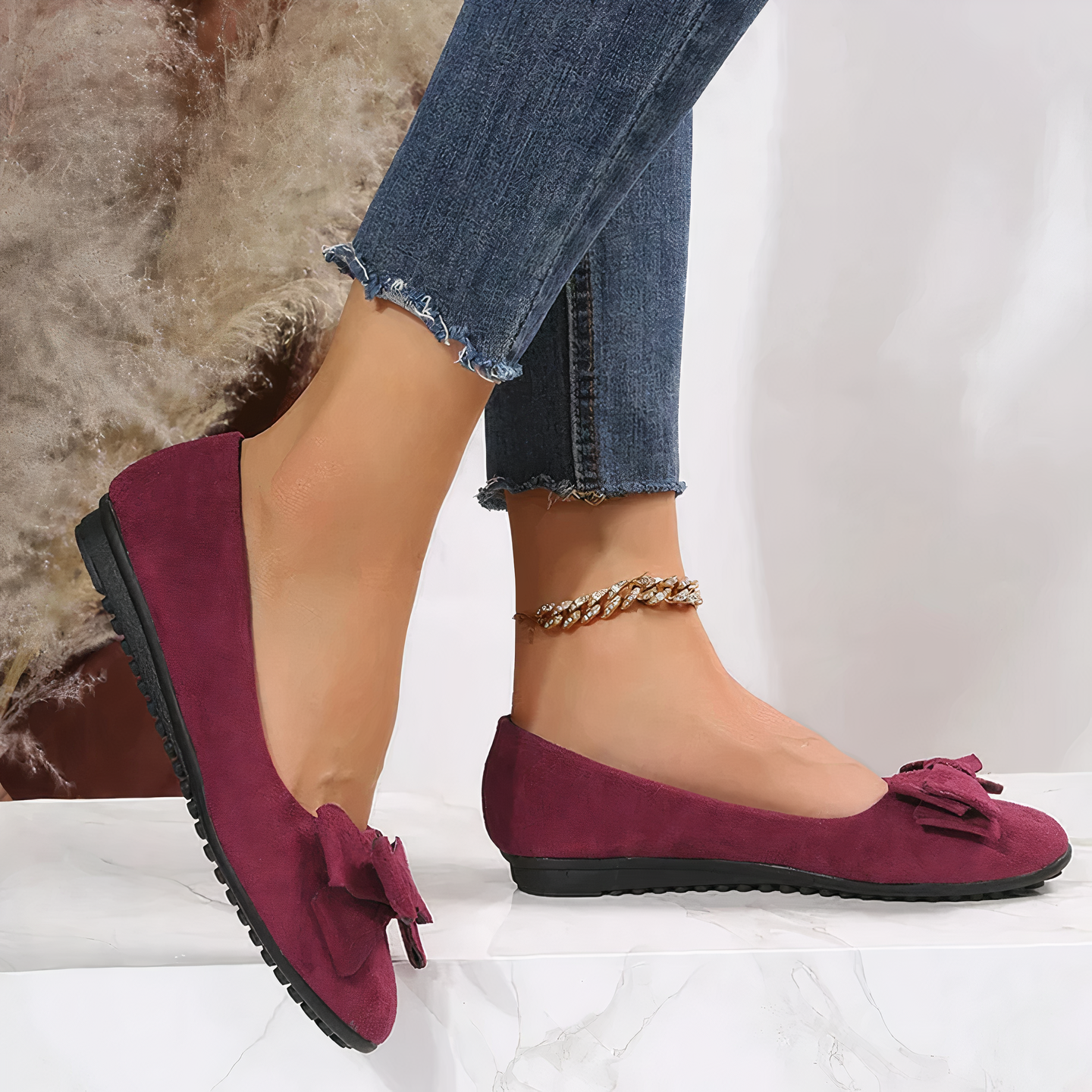 Flache Schuhe mit Schleife - Skyla