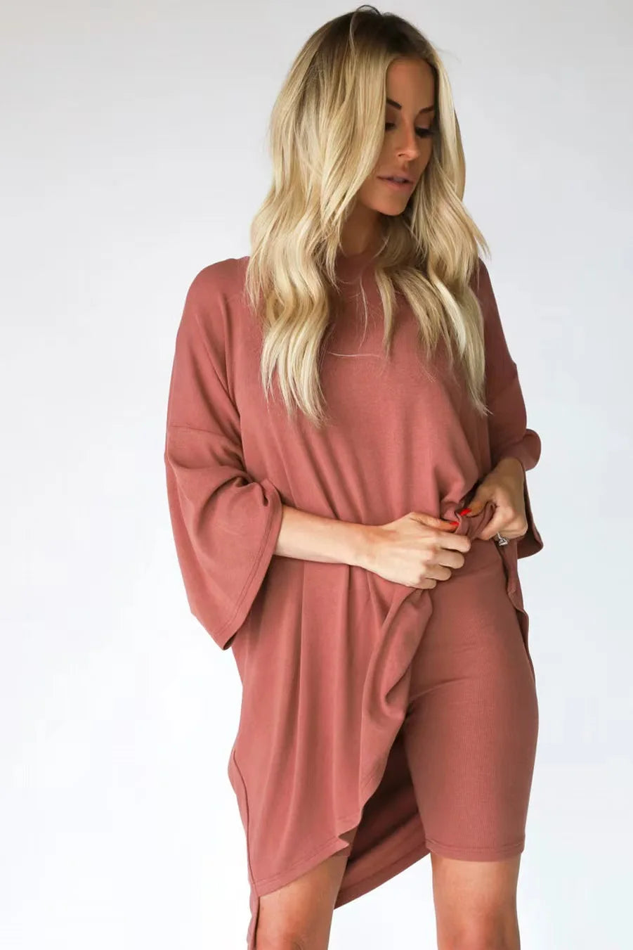 Ara - Damen Lounge Set mit Oversize T-Shirt und Biker Shorts