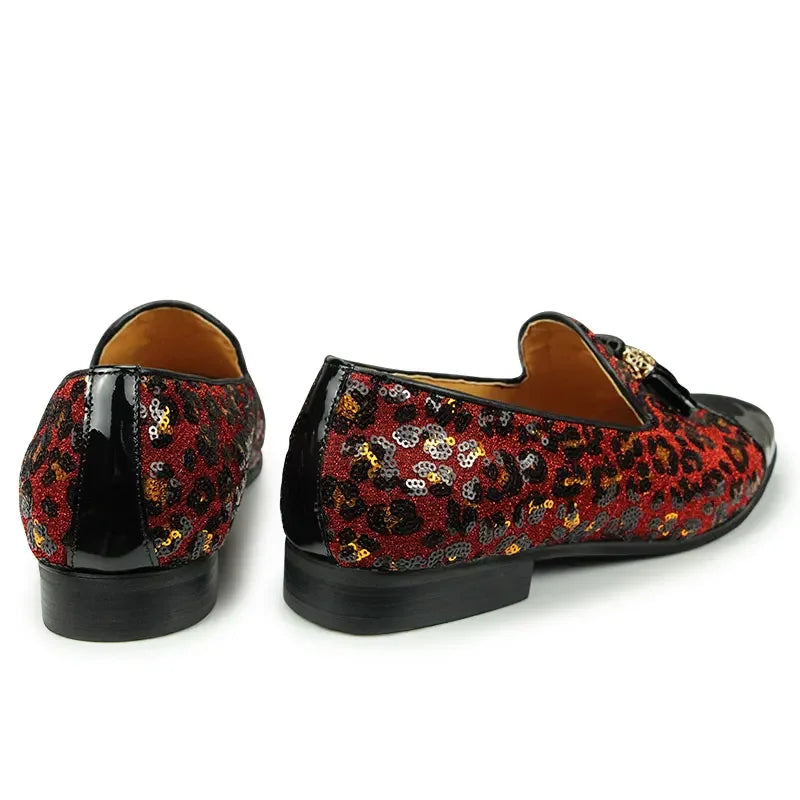 RedLuxe – Rote Lackleder-Loafer