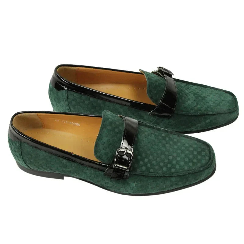 WildlederLoafers – Loafers aus Wildleder mit Metallschnalle