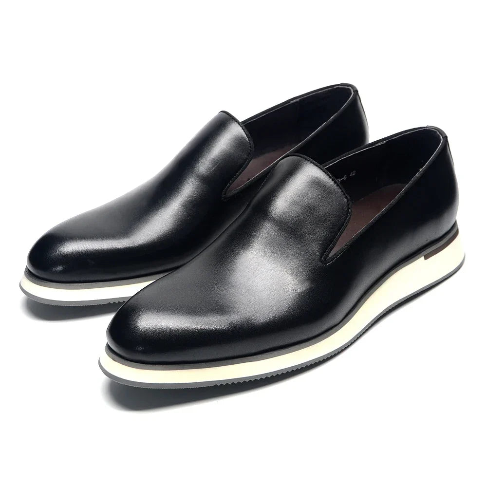 KlassischeEleganz – Klassische Herren Loafers aus Leder
