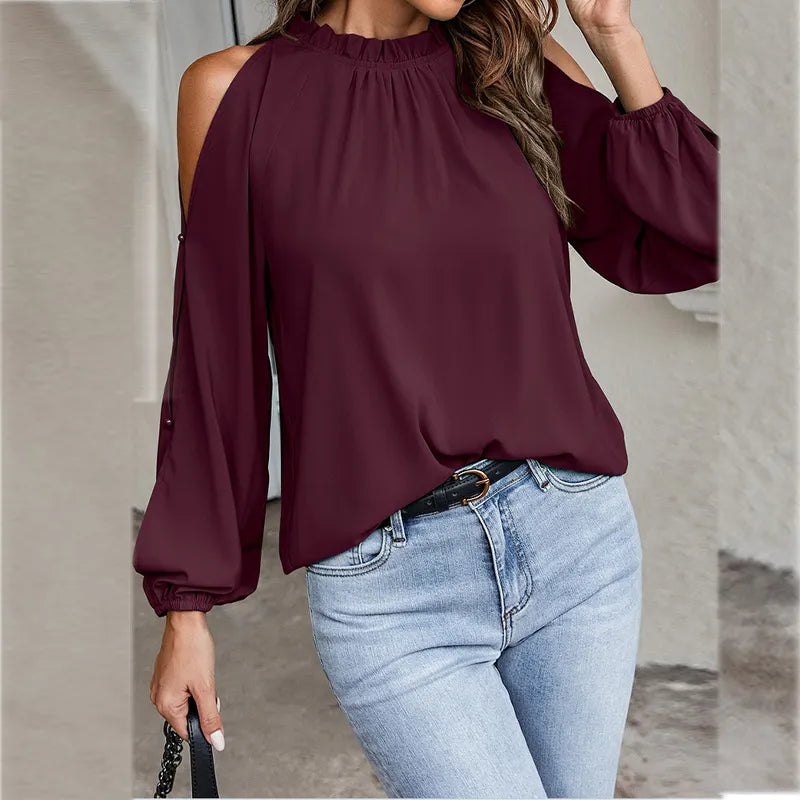 Maxine - Stylisches Langarm-Top