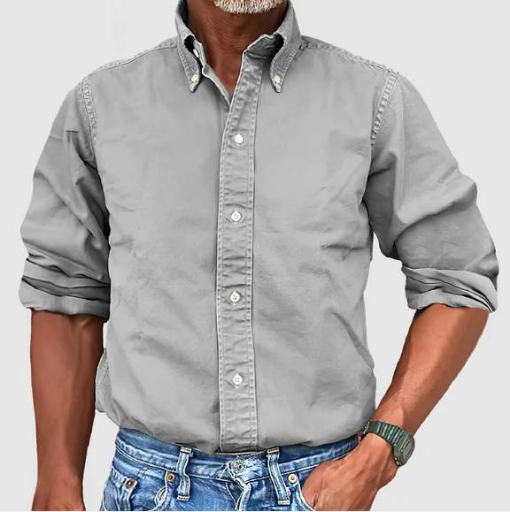 Premium Vintage Langarmhemd Umberto™ - ein Must-Have mit Stil!