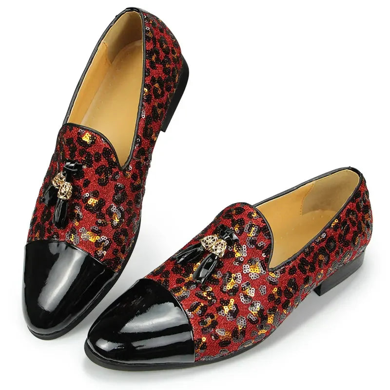 RedLuxe – Rote Lackleder-Loafer