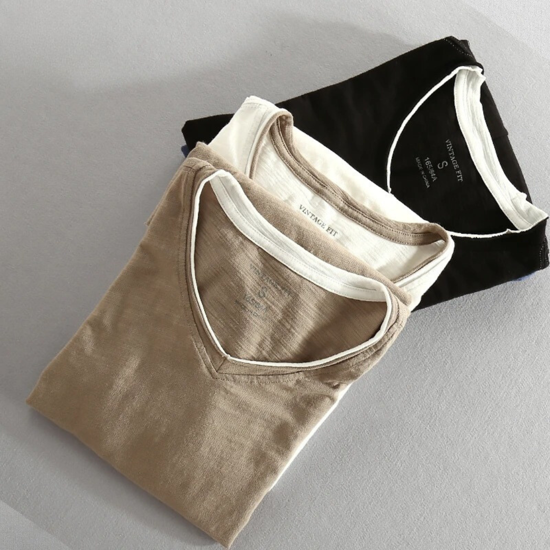 Santo™ - Elegantes langärmeliges Baumwollhemd