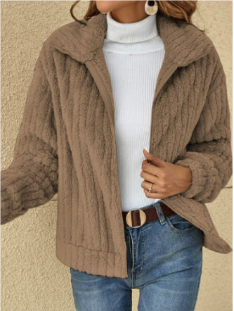Estelle | Damen Warme Klassiker Jacke | Reißverschluss