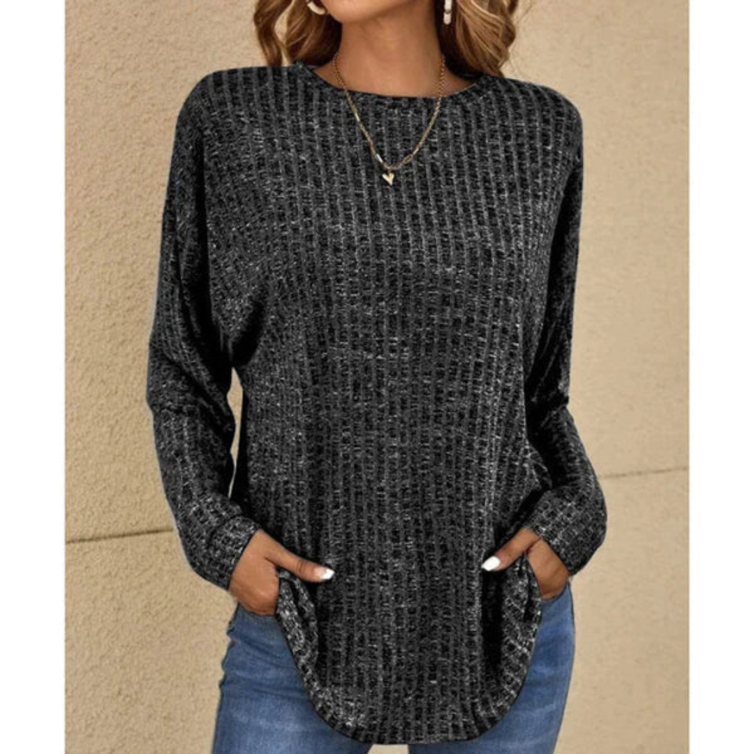 Mikaela | Damen Lang Warme Pullover | Lässig