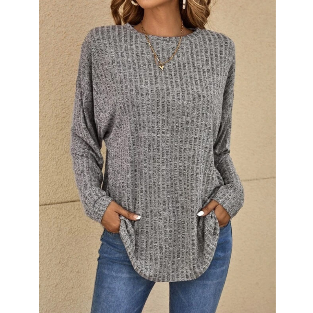 Mikaela | Damen Lang Warme Pullover | Lässig