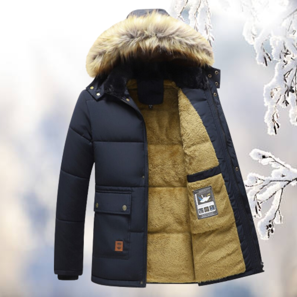 ArcticShield – Winddichter Parka mit Fellkapuze